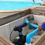 Pool equipment plumbing and filtration system installation